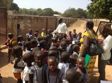 Students after class, The Gambia. Credit: GPE