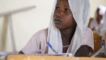 A student at Al-Bahouaira Primary School in Lake Chad. Credit: GPE/Carine Durand