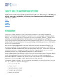 Enquête sur le Plan stratégique GPE 2030