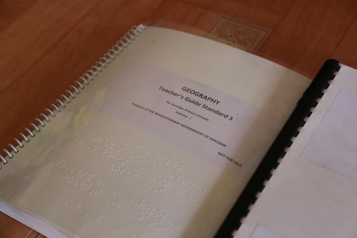 as well as braille machines and teacher guides in braille. as well as braille machines and teacher guides in braille.